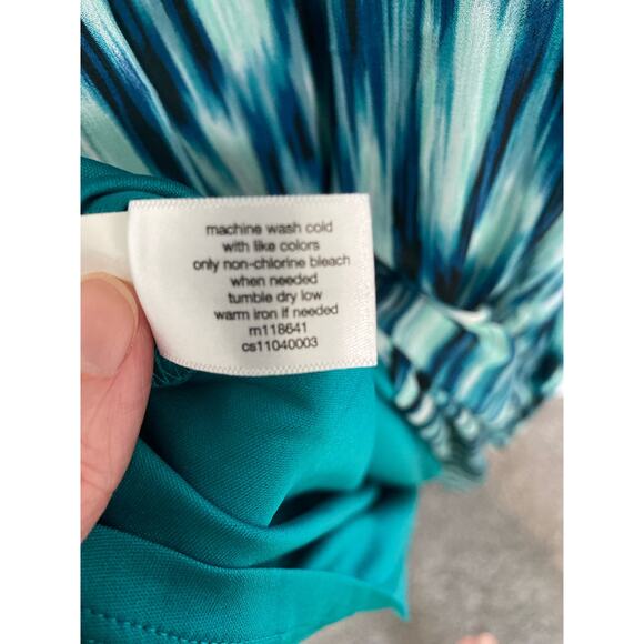 Lane Bryant Dress High Low Multicolor Strapless Size XL* - Picture 8 of 12